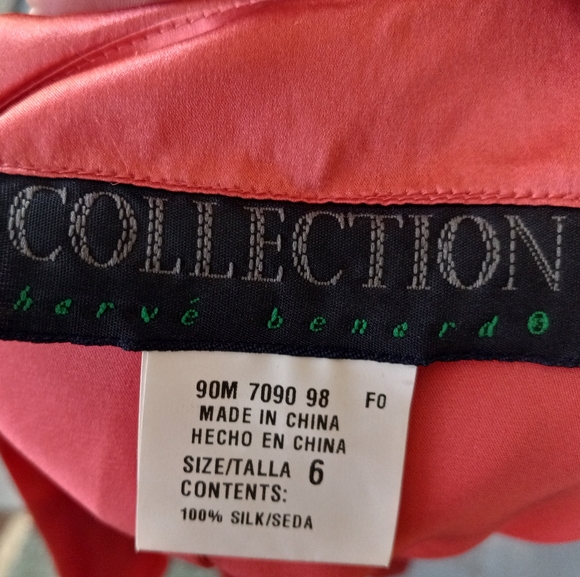 Harvé Benard 100%Silk size 6 red Blouse (everything must go!moving sale) - Picture 4 of 4